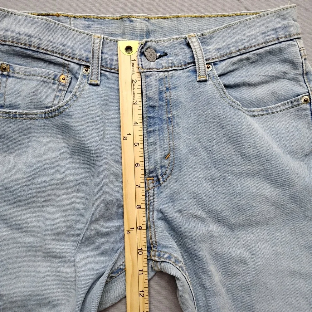 Levis 527 Slim Bootcut Jeans Mens 33x30 Light Wash Denim Blue
